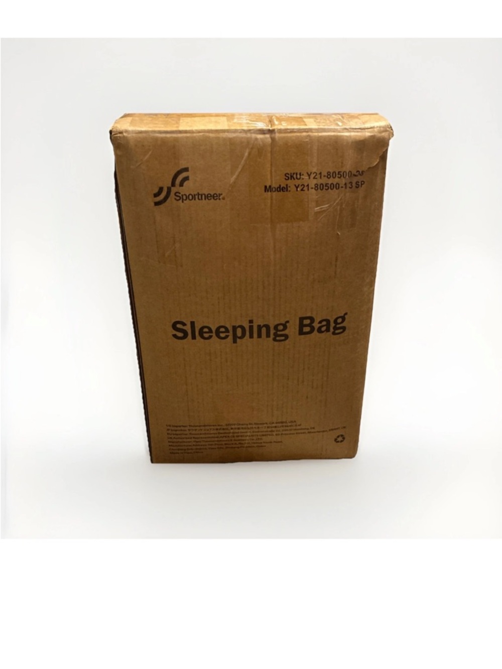 Brown Sleeping Bag - Compact Camping Bedding